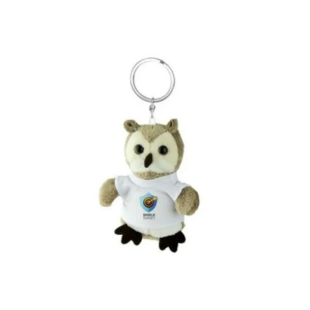 Cleverly Plush owl, keyring light brown Cleverly Plush owl, keyring light brown