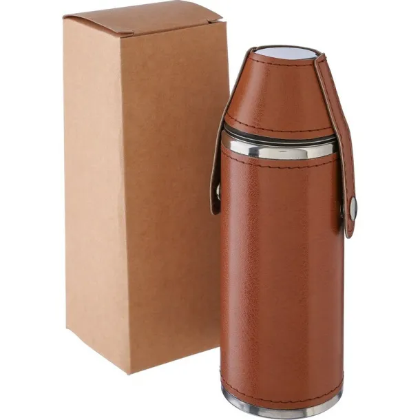  Hip flask 230 ml brown