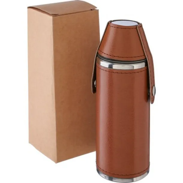  Hip flask 230 ml brown