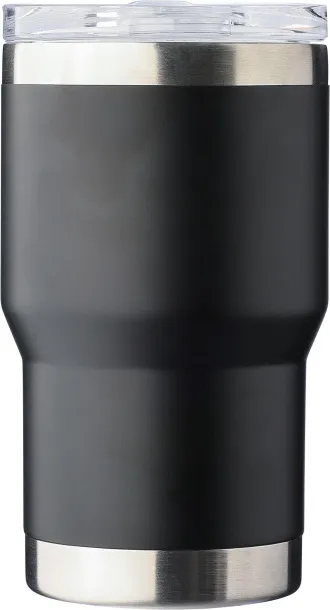 Ayen Recycled stainless steel double-walled travel mug (350 ml) Ayen Crna