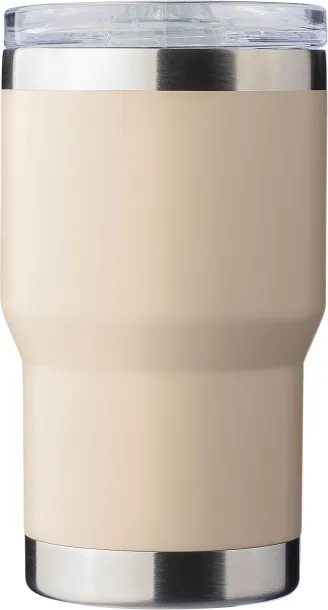 Ayen Recycled stainless steel double-walled travel mug (350 ml) Ayen beige