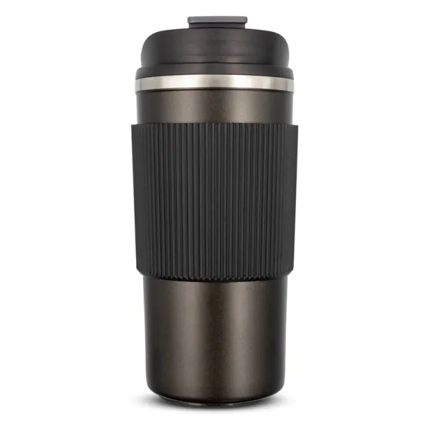  Gift set, thermo mug 470 ml, notebook A5, roller ball pen, gift box Crna