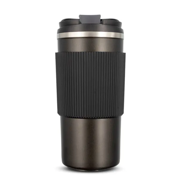  Gift set, thermo mug 470 ml, notebook A5, roller ball pen, gift box Crna