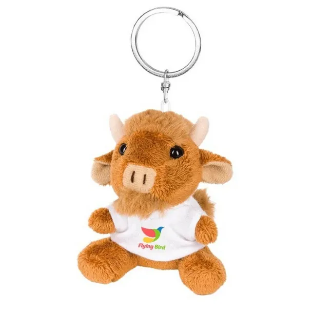 Vincent Plush wisent, keyring brown Vincent Plush wisent, keyring brown