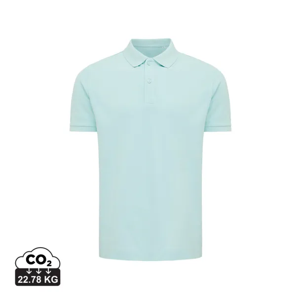  Iqoniq Yosemite unisex polo kratka majica od recikliranog pique pamuka - iqoniq crushed mint 