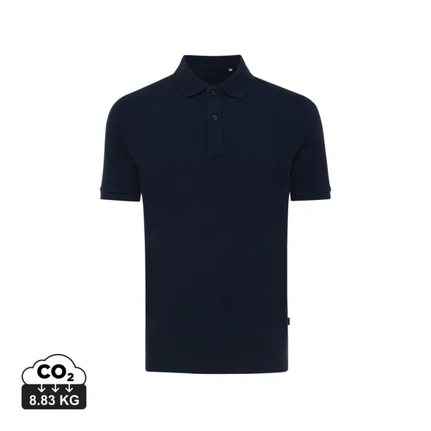  Iqoniq Yosemite unisex polo kratka majica od recikliranog pique pamuka, 220 g/m² - iqoniq navy