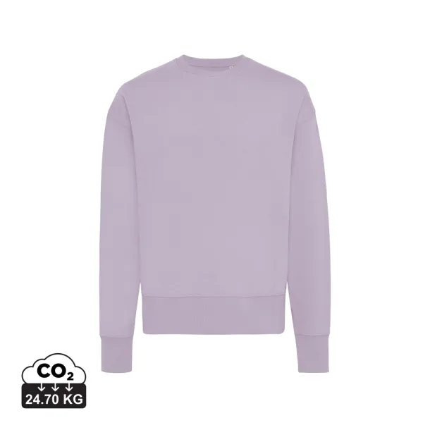  Iqoniq Kruger unisex opušteni pulover od recikliranog pamuka, 340 g/m² - iqoniq Lavanda
