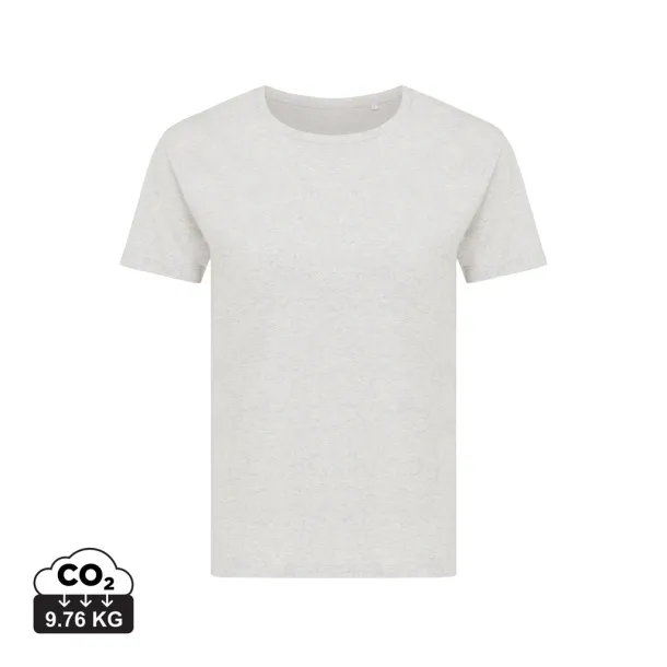  Iqoniq Yala women lightweight recycled cotton t-shirt - iqoniq light heather grey