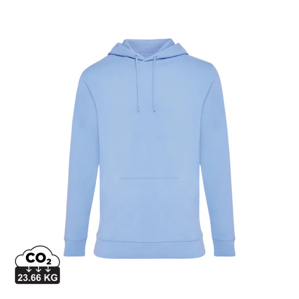 Iqoniq Jasper unisex hoodie od recikliranog pamuka, 340 g/m² - iqoniq sky blue