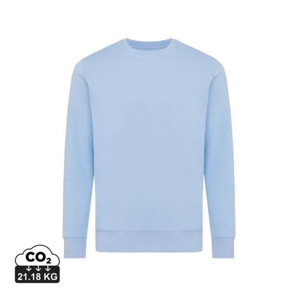  Iqoniq Etosha lightweight recycled cotton crew neck - iqoniq sky blue
