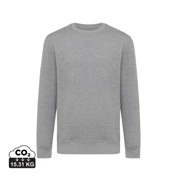  Iqoniq Etosha lightweight recycled cotton crew neck - iqoniq light heather anthracite