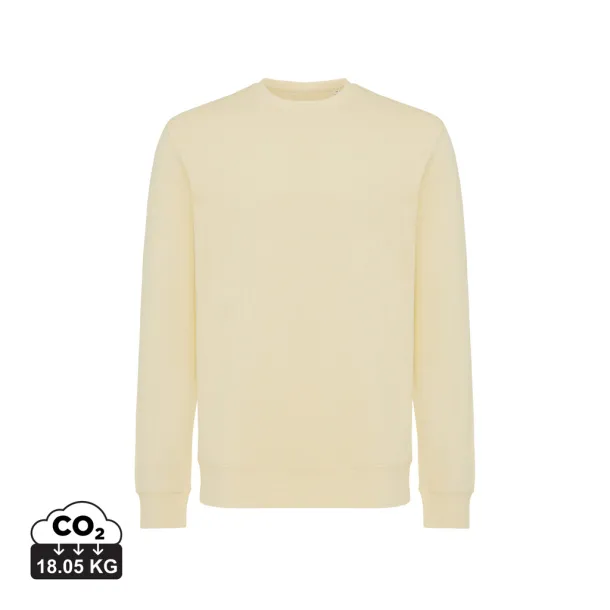  Iqoniq Etosha lagani pulover od recikliranog pamuka, 280 g/m² - iqoniq cream yellow