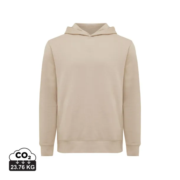 Iqoniq Yengo recycled cotton hoodie with sidepockets - iqoniq brown 