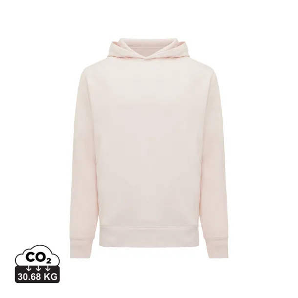 Iqoniq Yengo unisex hoodie od recikliranog pamuka s bočnim džepovima, 280 g/m² - iqoniq cloud pink 