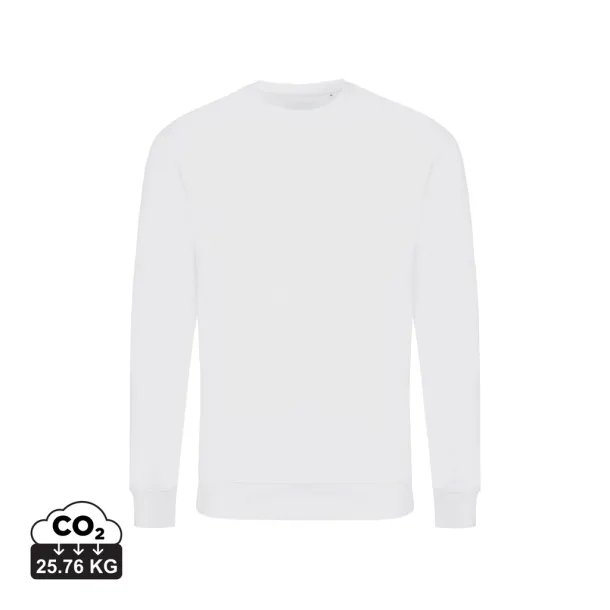  Iqoniq Zion unisex pulover od recikliranog pamuka, 340 g/m² - iqoniq recycled white