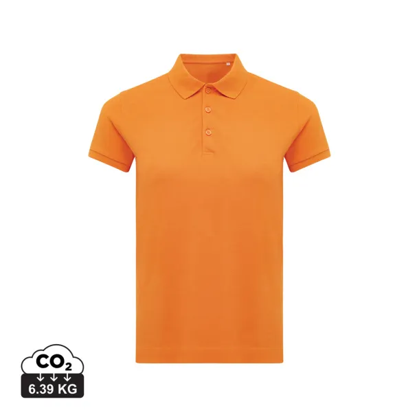 Iqoniq Yosemite women recycled cotton pique polo - iqoniq orange 