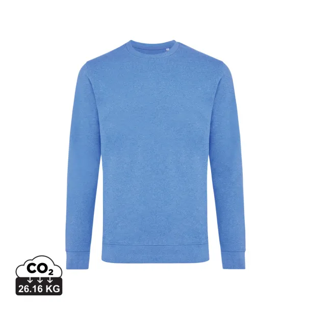  Iqoniq Denali recycled cotton crew neck undyed, natural raw - iqoniq blue 