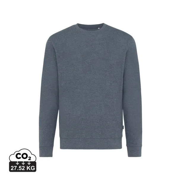  Iqoniq Denali neobojeni pulover od recikiranog pamuka, 340 g/m² - iqoniq heather navy