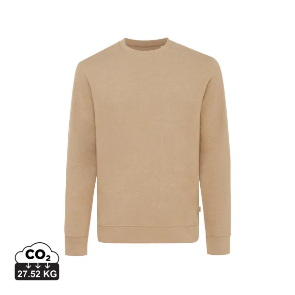  Iqoniq Denali neobojeni pulover od recikiranog pamuka, 340 g/m² - iqoniq heather brown