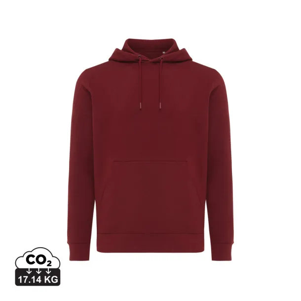 Iqoniq Rila unisex lagani hoodie od recikliranog pamuka - iqoniq Red   Iqoniq Rila unisex lagani hoodie od recikliranog pamuka - iqoniq Red