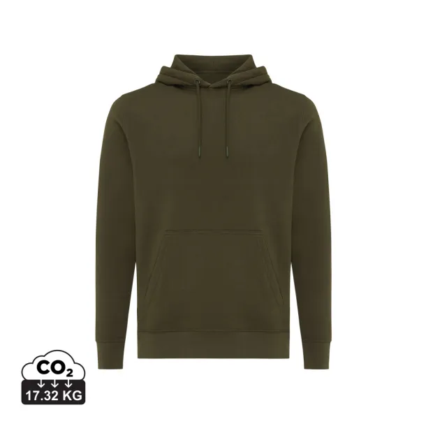  Iqoniq Rila lightweight recycled cotton hoodie - iqoniq khaki
