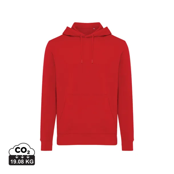 Iqoniq Rila unisex lagani hoodie od recikliranog pamuka - iqoniq Red   Iqoniq Rila unisex lagani hoodie od recikliranog pamuka - iqoniq Red