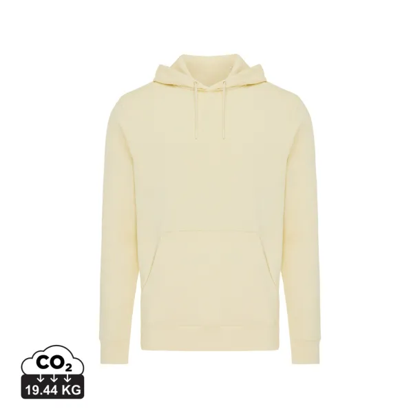  Iqoniq Rila lightweight recycled cotton hoodie - iqoniq cream yellow 