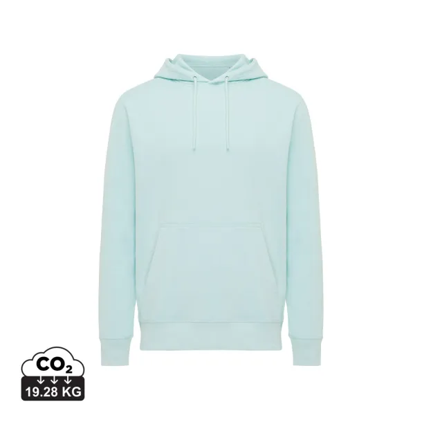  Iqoniq Rila lightweight recycled cotton hoodie - iqoniq crushed mint 