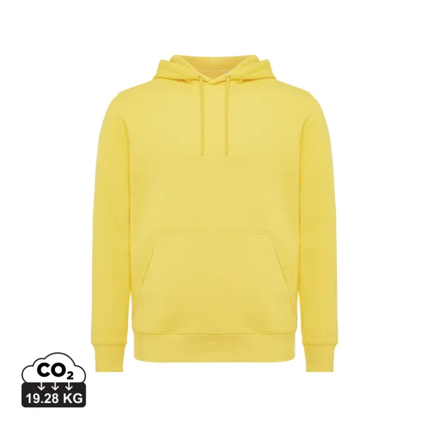 Iqoniq Rila unisex lagani hoodie od recikliranog pamuka - iqoniq yellow   Iqoniq Rila unisex lagani hoodie od recikliranog pamuka - iqoniq yellow