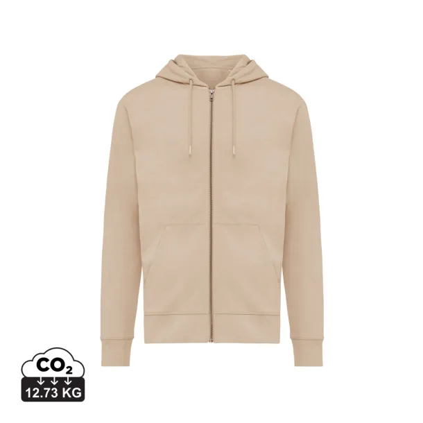  Iqoniq Abisko hoodie sa zatvaračem od recikliranog pamuka, 340 g/m² - iqoniq desert