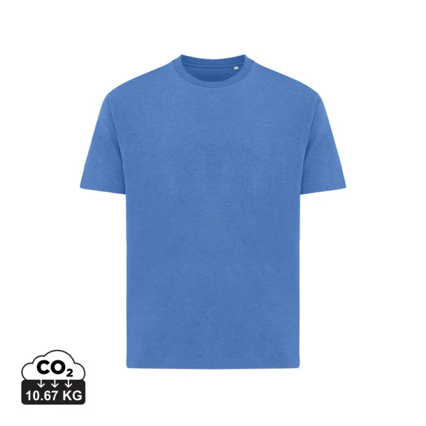 Iqoniq Teide unisex majica kratkih rukava od recikliranog pamuka, 180 g/m2 - iqoniq heather blue