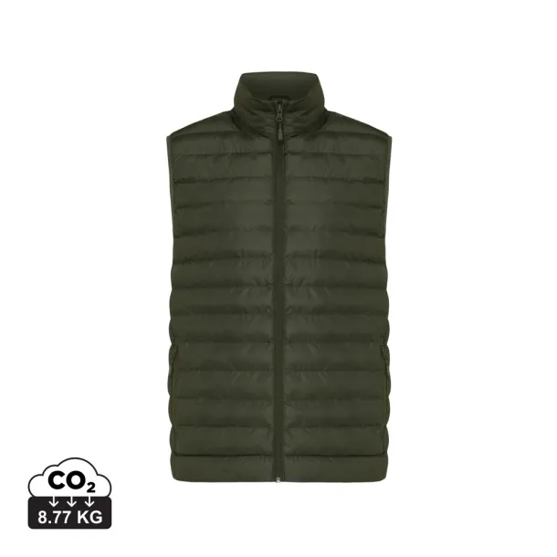  Iqoniq Meru men recycled polyester bodywarmer - iqoniq khaki