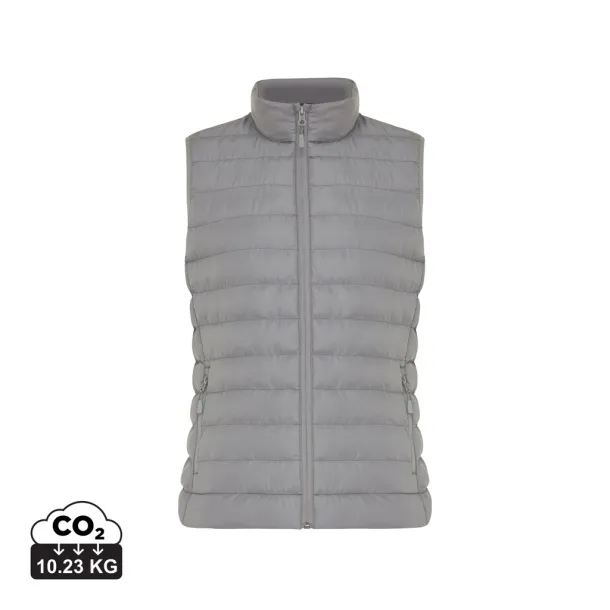  Iqoniq Meru women recycled polyester bodywarmer - iqoniq silver grey
