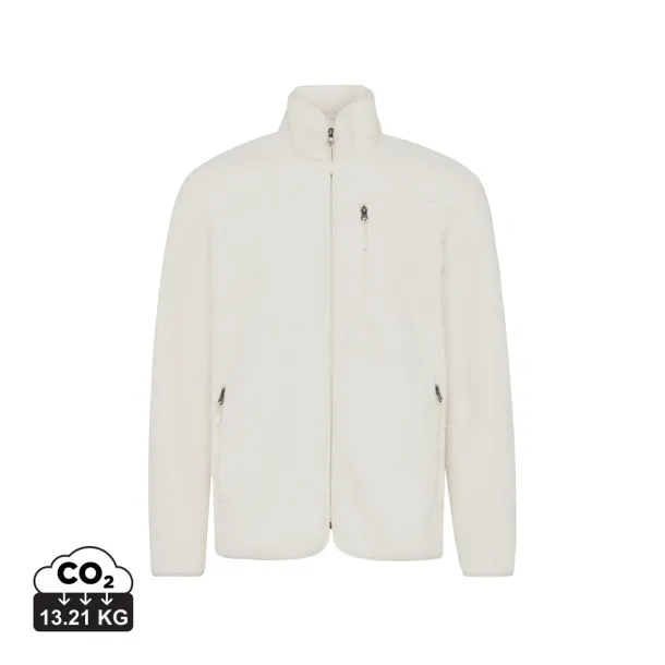  Iqoniq Diran recycled polyester pile fleece jacket - iqoniq white 