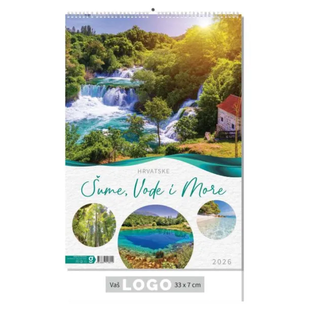  "ŠUME, VODE I MORE" color calendar Color