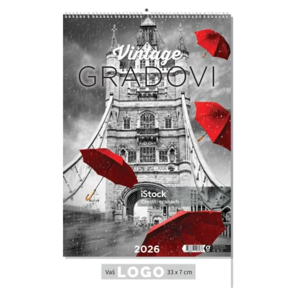  "VINTAGE GRADOVI" color kalendar Color