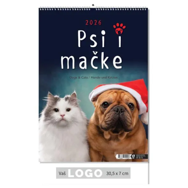  "PSI i MAČKE" color kalendar Color