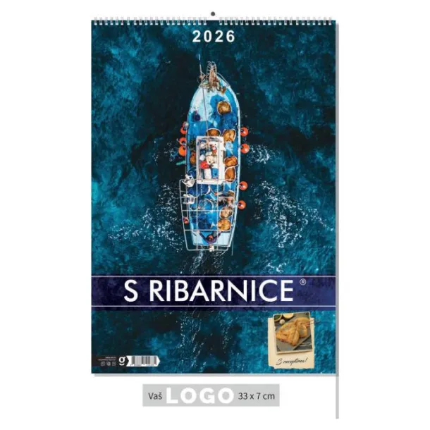  "S RIBARNICE" color calendar Color