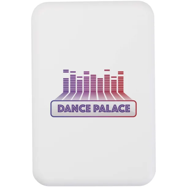 Acrab 5000 mAh 15W magnetic wireless power bank with 20W PD - made from recycled plastic White