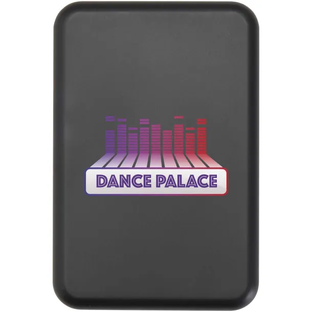 Acrab 5000 mAh 15W magnetic wireless power bank with 20W PD - made from recycled plastic Crna