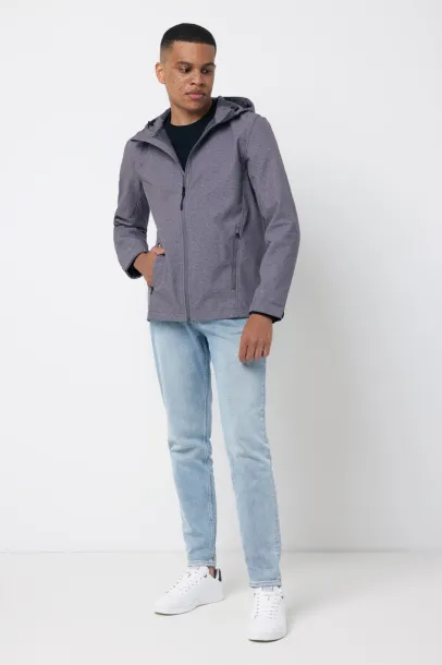 Iqoniq Makalu men recycled polyester soft shell jacket - iqoniq grey   Iqoniq Makalu men recycled polyester soft shell jacket - iqoniq grey