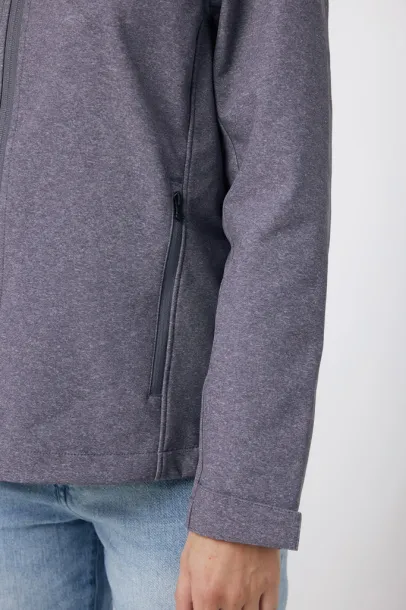 Iqoniq Makalu men recycled polyester soft shell jacket - iqoniq grey   Iqoniq Makalu men recycled polyester soft shell jacket - iqoniq grey