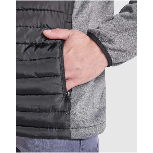 Minsk unisex hybrid insulated jacket - Roly Solid black Heather black