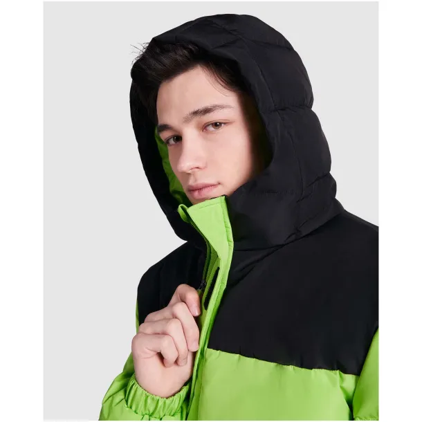 Tallin unisex insulated jacket - Roly Lime Crna