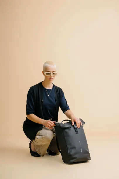 Urban Water Resistant Flap-top Backpack - XD Design Black Grey