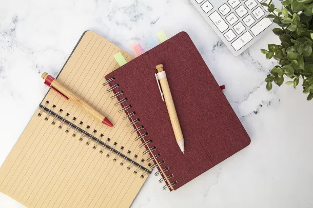 Holbook A5 RPET notes Crvena