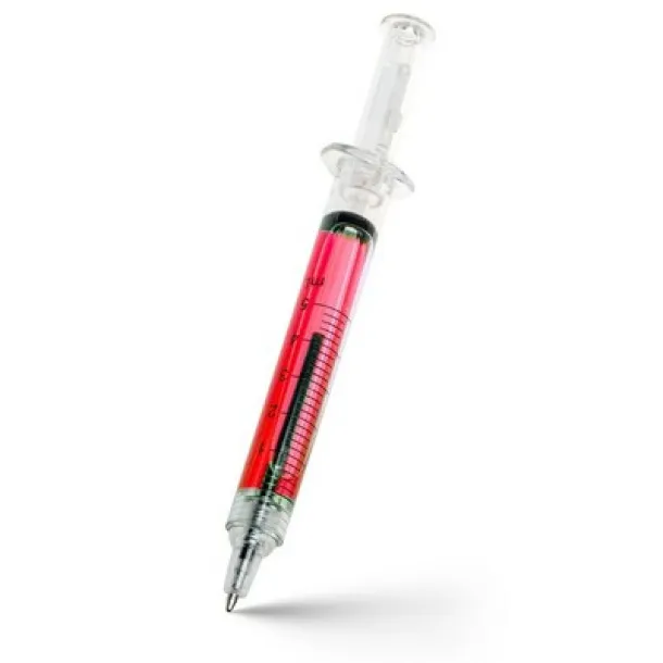  Ball pen "syringe" red