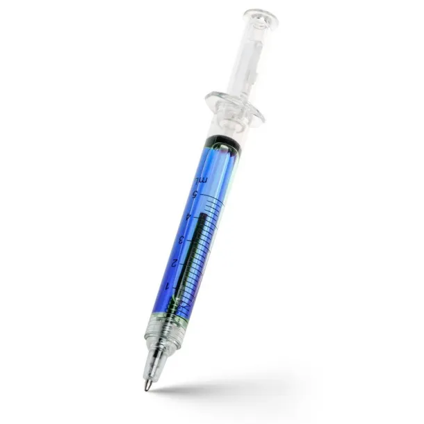  Ball pen "syringe" blue