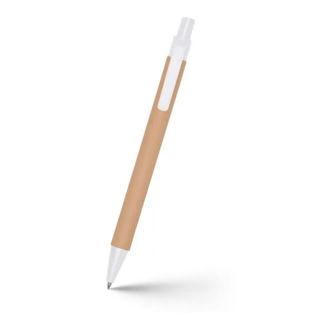  Recycled cardboard ball pen white