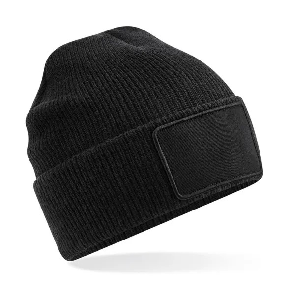 Thinsulate™ Removable Patch Thinsulate™ Beanie - Beechfield Black